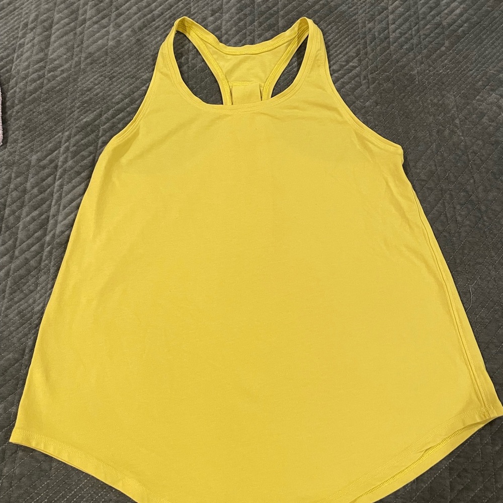 lululemon athletica Yellow Racerback Tank Top